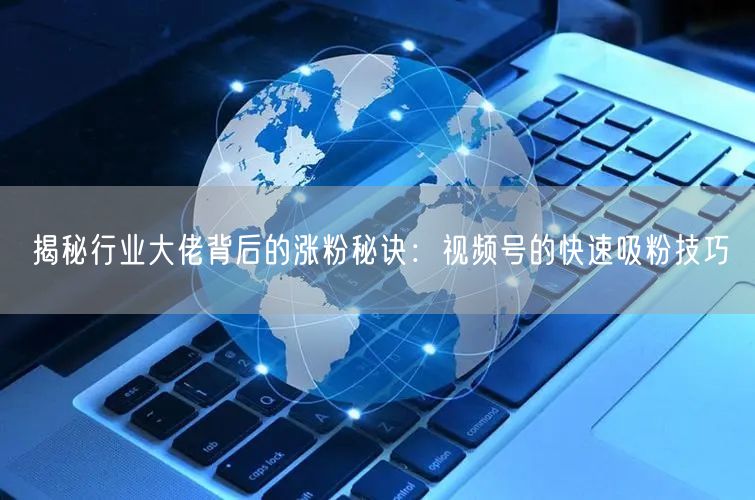 揭秘行业大佬背后的涨粉秘诀:视频号的快速吸粉技巧